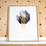 Load image into Gallery viewer, Eighty-three - Black and Gold