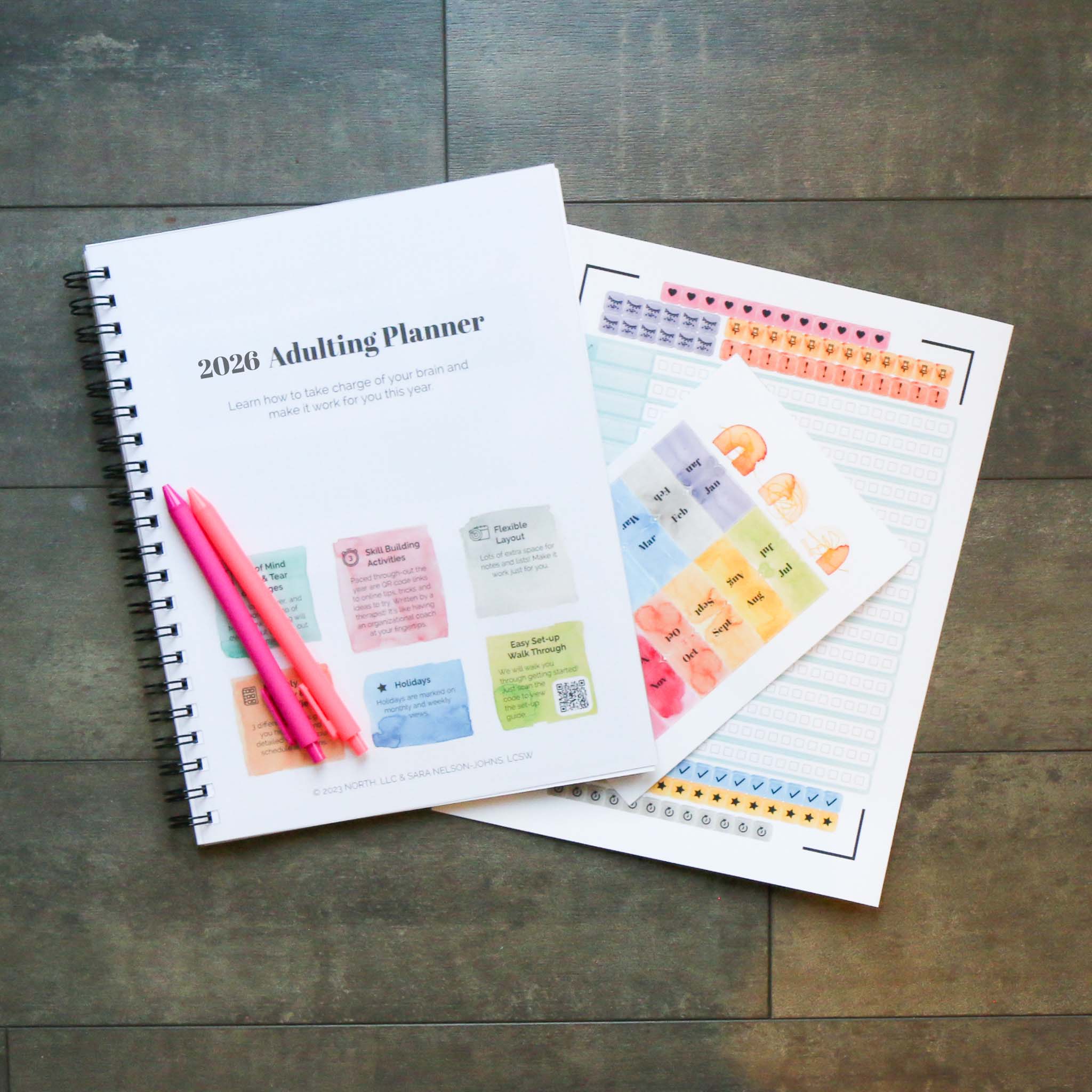 Adulting Planner w/ Stickers — 2026 Now Available